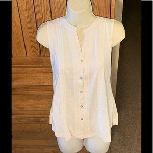 Cupio ivory lace tank top